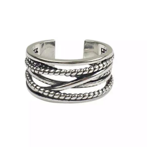 ✨Chloetina Minimalist 925 Sterling Silver Open Ring - Picture 2 of 9